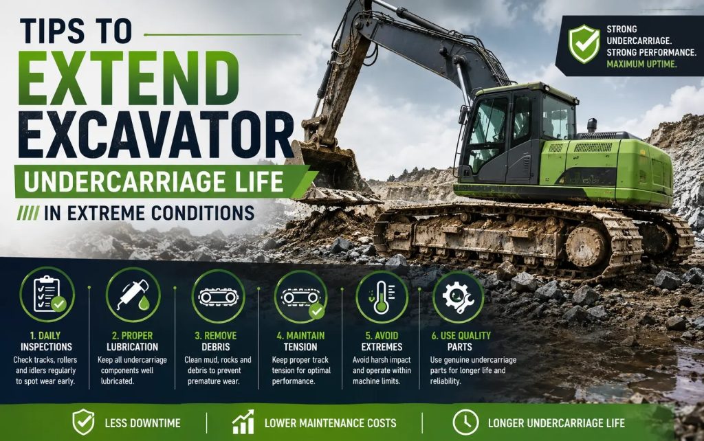 tips to Increase Excavator Undercarriage Lifespan