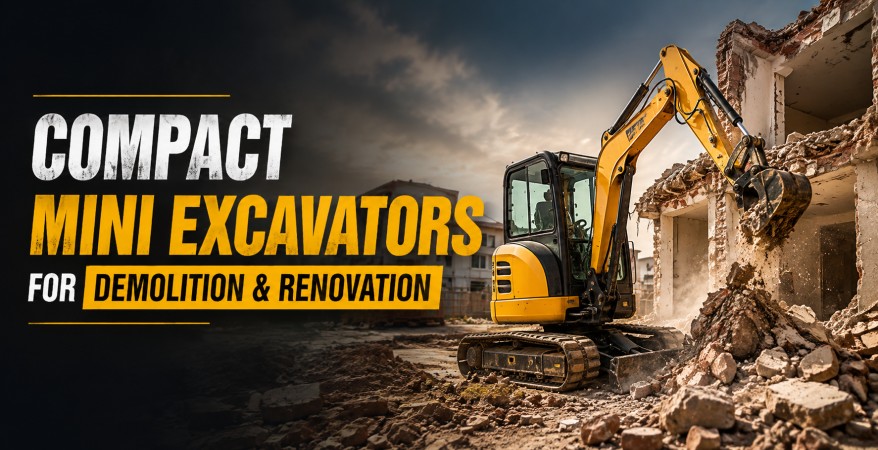 Compact Machines Big Impact: Mini Excavators in Demolition and Renovation Projects