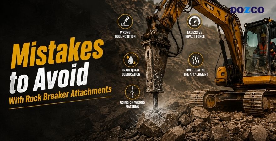 Common Mistakes Operators Make While Using Rock Breaker Excavator Attachments