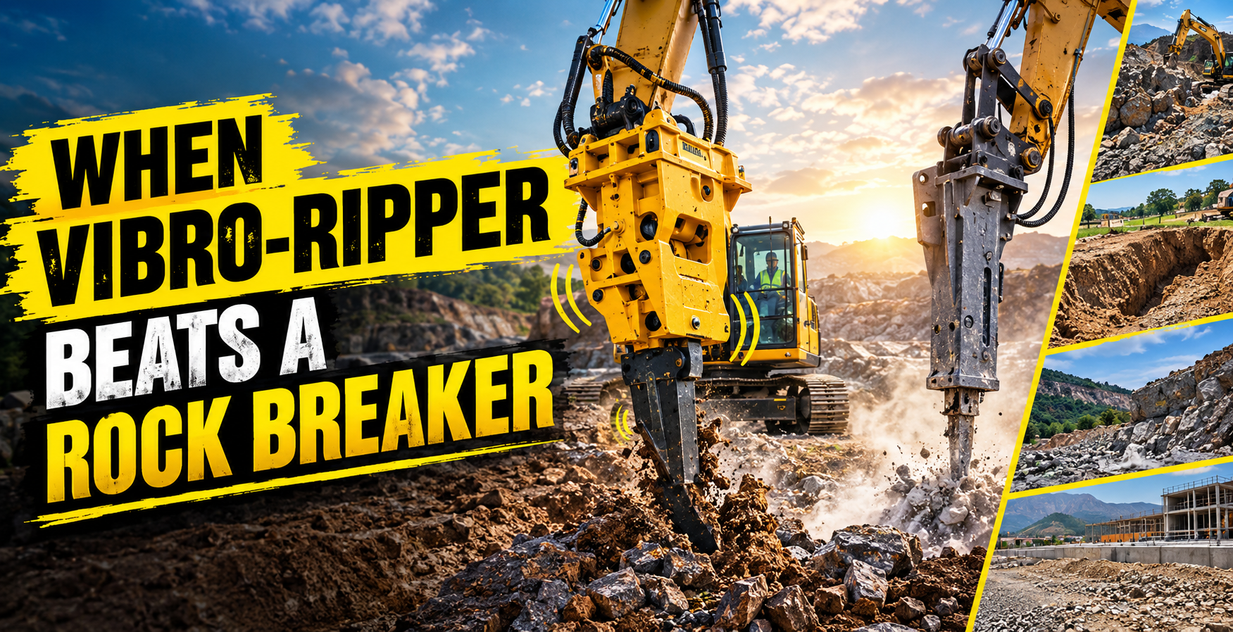When to Use a Vibro Ripper Instead of a Rock Breaker